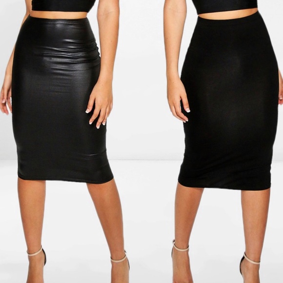 2 for 1 Black Midi Skirts XL - Picture 4 of 4